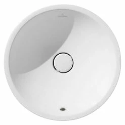 BAUHAUS Villeroy & Boch Loop+Friends Waschschale Durchmesser: 38 Cm, Mit Schmutzabweisender Glasur, Hahnloch: Ohne, Mit Überlauf, Aufsatzmontage, Weiß