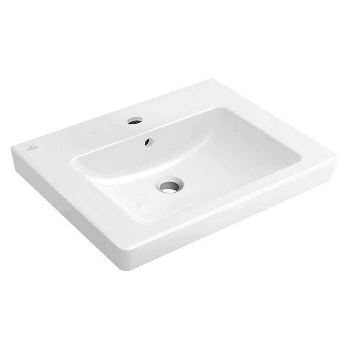 BAUHAUS Villeroy & Boch Subway 2.0 Waschtisch 60 X 47 Cm, Ohne Spezialglasur, Hahnloch: Mitte, Mit Überlauf, Weiß 3 BAUHAUS Villeroy & Boch Subway 2.0 Waschtisch 60 X 47 Cm, Ohne Spezialglasur, Hahnloch: Mitte, Mit Überlauf, Weiß