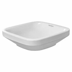 BAUHAUS Duravit DuraStyle Aufsatzwaschbecken 43 X 43 Cm, Mit Schmutzabweisender Glasur, Hahnloch: Ohne, Ohne Überlauf, Weiß