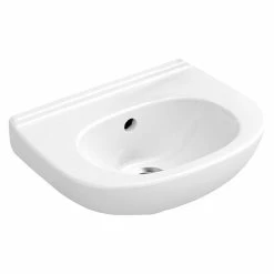 BAUHAUS Villeroy & Boch O.novo Waschbecken Compact 36 X 27,5 Cm, Mit Schmutzabweisender Glasur, Hahnloch: Ohne, Mit Überlauf, Weiß