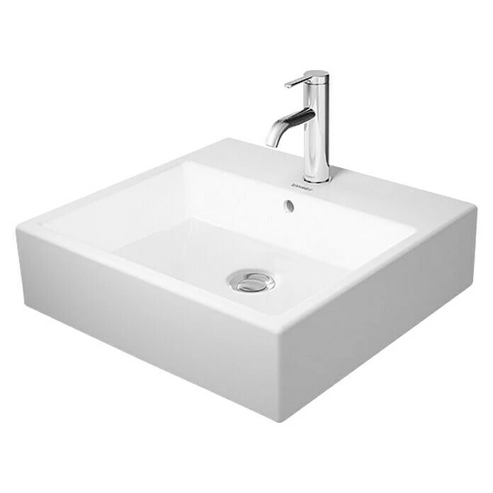 BAUHAUS Duravit Vero Air Aufsatzwaschbecken 50 X 47 Cm, Mit Schmutzabweisender Glasur, Hahnloch: Mitte, Mit Überlauf, Weiß 3 BAUHAUS Duravit Vero Air Aufsatzwaschbecken 50 X 47 Cm, Mit Schmutzabweisender Glasur, Hahnloch: Mitte, Mit Überlauf, Weiß