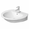BAUHAUS Duravit Darling New Waschtisch 65 X 55 Cm, Mit Schmutzabweisender Glasur, Hahnloch: Mitte, Anzahl Hahnlöcher: 1, Weiß