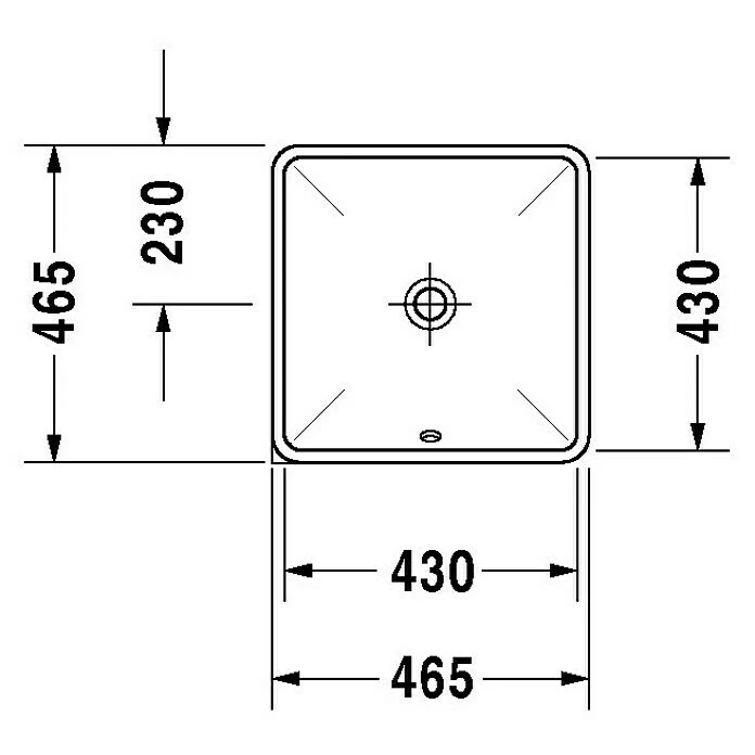 BAUHAUS Duravit Starck 3 Unterbauwaschbecken 43 X 43 Cm, Mit Schmutzabweisender Glasur, Hahnloch: Ohne, Mit Überlauf, Weiß 4 BAUHAUS Duravit Starck 3 Unterbauwaschbecken 43 X 43 Cm, Mit Schmutzabweisender Glasur, Hahnloch: Ohne, Mit Überlauf, Weiß – Bild 2