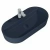 BAUHAUS Inspira Aufsatzwaschbecken 81 X 41 Cm, Keramik, Navy Blue