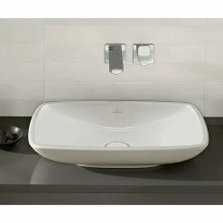BAUHAUS Villeroy & Boch Loop+Friends Aufsatzwaschbecken 2 58,5 X 38 Cm, Ohne Spezialglasur, Hahnloch: Ohne, Mit Überlauf, Weiß -Bauhaus Geschäft 12 2805