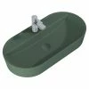 BAUHAUS Inspira Aufsatzwaschbecken 81 X 41 Cm, Keramik, Forest Green