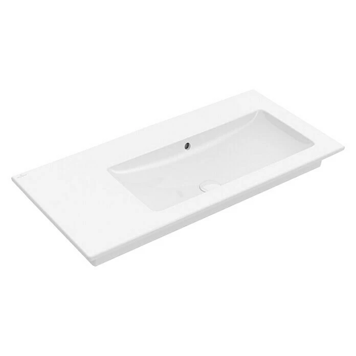 BAUHAUS Villeroy & Boch Venticello Einbauwaschbecken 100 X 50 Cm, Ohne Spezialglasur, Hahnloch: Ohne, Weiß, Ablagefläche: Links 3 BAUHAUS Villeroy & Boch Venticello Einbauwaschbecken 100 X 50 Cm, Ohne Spezialglasur, Hahnloch: Ohne, Weiß, Ablagefläche: Links