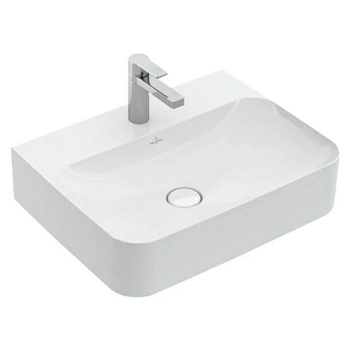 BAUHAUS Villeroy & Boch Finion Waschtisch 60 X 47 Cm, Mit Schmutzabweisender Glasur, Oberfläche Beckenunterseite: Ungeschliffen, Ohne Überlaufloch, Weiß 3 BAUHAUS Villeroy & Boch Finion Waschtisch 60 X 47 Cm, Mit Schmutzabweisender Glasur, Oberfläche Beckenunterseite: Ungeschliffen, Ohne Überlaufloch, Weiß