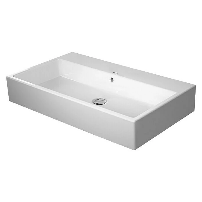 BAUHAUS Duravit Vero Air Waschtisch 80 X 47 Cm, Ohne Spezialglasur, Hahnloch: Ohne, Überlauf, Weiß, Geschliffen 3 BAUHAUS Duravit Vero Air Waschtisch 80 X 47 Cm, Ohne Spezialglasur, Hahnloch: Ohne, Überlauf, Weiß, Geschliffen