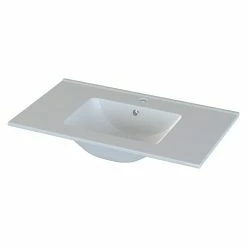 BAUHAUS Camargue Espacio Einbauwaschbecken Plan 80 X 46 Cm, Keramik, Weiß -Bauhaus Geschäft 12 2872