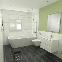 BAUHAUS Camargue Espacio Einbauwaschbecken Plan 80 X 46 Cm, Keramik, Weiß -Bauhaus Geschäft 12 2875