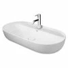 BAUHAUS Duravit Luv Aufsatzwaschbecken 80 X 40 Cm, Mit Schmutzabweisender Glasur, Hahnloch: Mitte, Ohne Überlauf, Weiß Seidenmatt 2 BAUHAUS Duravit Luv Aufsatzwaschbecken 80 X 40 Cm, Mit Schmutzabweisender Glasur, Hahnloch: Mitte, Ohne Überlauf, Weiß Seidenmatt -Bauhaus Geschäft 12 2883
