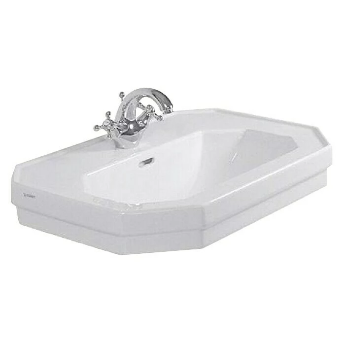 BAUHAUS Duravit 1930 Waschtisch 80 X 55 Cm, Mit Schmutzabweisender Glasur, Hahnloch: Mitte, Anzahl Hahnlöcher: 1, Weiß 3 BAUHAUS Duravit 1930 Waschtisch 80 X 55 Cm, Mit Schmutzabweisender Glasur, Hahnloch: Mitte, Anzahl Hahnlöcher: 1, Weiß