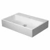 BAUHAUS Duravit Vero Air Waschtisch 70 X 47 Cm, Mit Schmutzabweisender Glasur, Hahnloch: Ohne, Ohne Überlauf, Weiß, Ungeschliffen