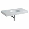 BAUHAUS Geberit Preciosa Waschtisch II 90 X 50 Cm, Ohne Spezialglasur, Hahnloch: Ohne, Ohne Überlauf, Weiß