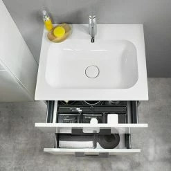 BAUHAUS Camargue Aurinia Waschtisch 62 X 49 Cm, Mineralguss, Weiß