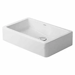 BAUHAUS Duravit Vero Aufsatzwaschbecken 60 X 38 Cm, Ohne Spezialglasur, Hahnloch: Ohne, Ohne Überlauf, Weiß