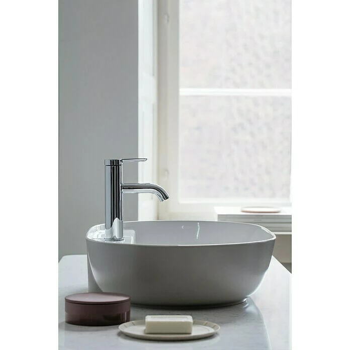 BAUHAUS Duravit Luv Aufsatzwaschbecken 60 X 40 Cm, Mit Schmutzabweisender Glasur, Hahnloch: Mitte, Ohne Überlauf, Weiß Seidenmatt 7 BAUHAUS Duravit Luv Aufsatzwaschbecken 60 X 40 Cm, Mit Schmutzabweisender Glasur, Hahnloch: Mitte, Ohne Überlauf, Weiß Seidenmatt – Bild 5