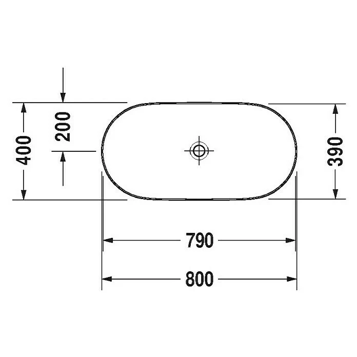 BAUHAUS Duravit Luv Aufsatzwaschbecken 80 X 40 Cm, Mit Schmutzabweisender Glasur, Hahnloch: Ohne, Ohne Überlauf, Weiß/Grau Seidenmatt 4 BAUHAUS Duravit Luv Aufsatzwaschbecken 80 X 40 Cm, Mit Schmutzabweisender Glasur, Hahnloch: Ohne, Ohne Überlauf, Weiß/Grau Seidenmatt – Bild 2