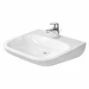 BAUHAUS Duravit D-Code Waschtisch Vital Med 60 X 55,5 Cm, Ohne Spezialglasur, Hahnloch: Mitte, Ohne Überlauf, Weiß