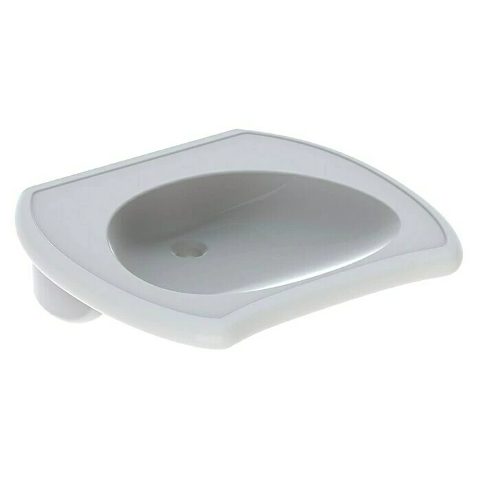 BAUHAUS Geberit Vitalis Waschtisch 65 X 60 Cm, Ohne Spezialglasur, Hahnloch: Ohne, Ohne Überlauf, Weiß 3 BAUHAUS Geberit Vitalis Waschtisch 65 X 60 Cm, Ohne Spezialglasur, Hahnloch: Ohne, Ohne Überlauf, Weiß