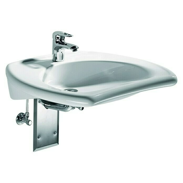 BAUHAUS Geberit Vitalis Waschtisch 65 X 60 Cm, Ohne Spezialglasur, Hahnloch: Ohne, Ohne Überlauf, Weiß 4 BAUHAUS Geberit Vitalis Waschtisch 65 X 60 Cm, Ohne Spezialglasur, Hahnloch: Ohne, Ohne Überlauf, Weiß – Bild 2
