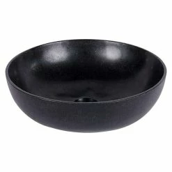 BAUHAUS Astor Cool Fire Aufsatzwaschbecken 38 X 38 Cm, Granit, Schwarz