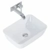 BAUHAUS Inspira Aufsatzwaschbecken 45,5 X 32,5 Cm, Keramik, Weiß