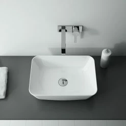 BAUHAUS Inspira Aufsatzwaschbecken 45,5 X 32,5 Cm, Keramik, Weiß 9 BAUHAUS Inspira Aufsatzwaschbecken 45,5 X 32,5 Cm, Keramik, Weiß -Bauhaus Geschäft 12 3166