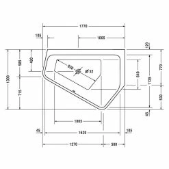 BAUHAUS Duravit Badewanne Paiova 5 177 X 130 Cm, Raumecke Rechts, Sanitäracryl, Weiß 8 BAUHAUS Duravit Badewanne Paiova 5 177 X 130 Cm, Raumecke Rechts, Sanitäracryl, Weiß -Bauhaus Geschäft 12 317