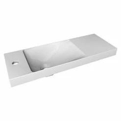 BAUHAUS Camargue Fresh Einbauwaschbecken 60 X 22 Cm, Mineralguss, Weiß