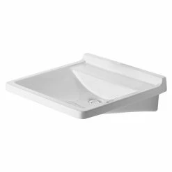 BAUHAUS Duravit Starck 3 Waschtisch Vital Med 60 X 54,5 Cm, Mit Schmutzabweisender Glasur, Hahnloch: Ohne, Ohne Überlauf, Weiß