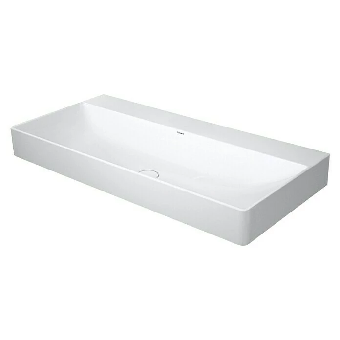 BAUHAUS Duravit DuraSquare Waschtisch 100 X 47 Cm, Mit Schmutzabweisender Glasur, Hahnloch: Ohne, Ohne Überlauf, Weiß, Ungeschliffen 3 BAUHAUS Duravit DuraSquare Waschtisch 100 X 47 Cm, Mit Schmutzabweisender Glasur, Hahnloch: Ohne, Ohne Überlauf, Weiß, Ungeschliffen