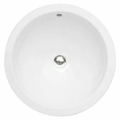 BAUHAUS Villeroy & Boch Loop+Friends Waschschale Durchmesser: 45 Cm, Mit Schmutzabweisender Glasur, Hahnloch: Ohne, Mit Überlauf, Weiß