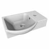 BAUHAUS Camargue Stella K Welcome Einbauwaschbecken 45,5 X 32 Cm, Links, Keramik, Weiß