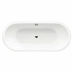 BAUHAUS Kaldewei Badewanne Classic Duo Oval 111 180 X 80 Cm, Stahl-Email, Alpinweiß