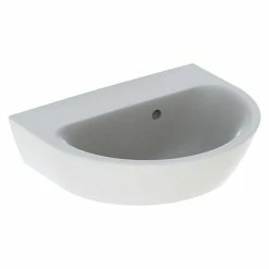 BAUHAUS Geberit Renova Waschbecken B X L: 45 X 36 Cm, Ohne Spezialglasur, Hahnloch: Ohne, Mit Überlauf, Weiß