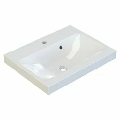 BAUHAUS Camargue Espacio Einbauwaschbecken Olex 60 X 46 Cm, Mineralguss, Weiß -Bauhaus Geschäft 12 3332