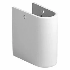 BAUHAUS Duravit Starck 3 Waschtisch-Halbsäule Typ 1 Mit Schmutzabweisender Glasur, Keramik, Weiß, Passend Für: Duravit Starck 3 Waschtische