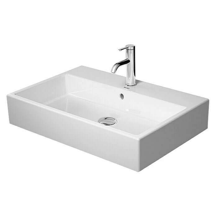 BAUHAUS Duravit Vero Air Waschtisch 70 X 47 Cm, Mit Schmutzabweisender Glasur, Hahnloch: Mitte, Mit Überlauf, Weiß, Ungeschliffen 3 BAUHAUS Duravit Vero Air Waschtisch 70 X 47 Cm, Mit Schmutzabweisender Glasur, Hahnloch: Mitte, Mit Überlauf, Weiß, Ungeschliffen