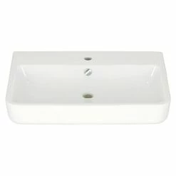 BAUHAUS Camargue San Francisco Waschtisch 70 X 45,5 Cm, Ohne Spezialglasur, Hahnloch: Mitte, Mit Überlauf, Weiß -Bauhaus Geschäft 12 3427