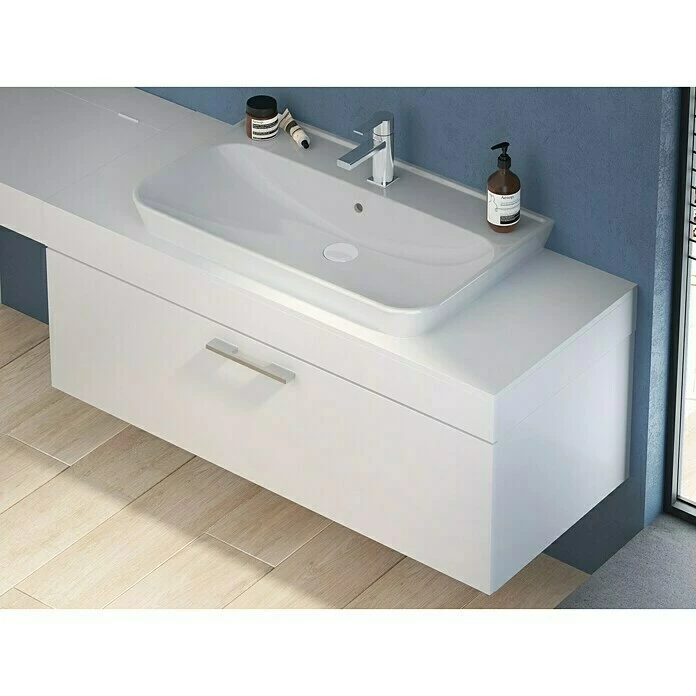BAUHAUS Camargue Loft Aufsatzwaschbecken 80 X 49,5 Cm, Keramik, Weiß 3 BAUHAUS Camargue Loft Aufsatzwaschbecken 80 X 49,5 Cm, Keramik, Weiß