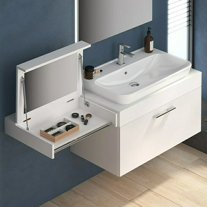 BAUHAUS Camargue Loft Aufsatzwaschbecken 80 X 49,5 Cm, Keramik, Weiß 5 BAUHAUS Camargue Loft Aufsatzwaschbecken 80 X 49,5 Cm, Keramik, Weiß – Bild 3