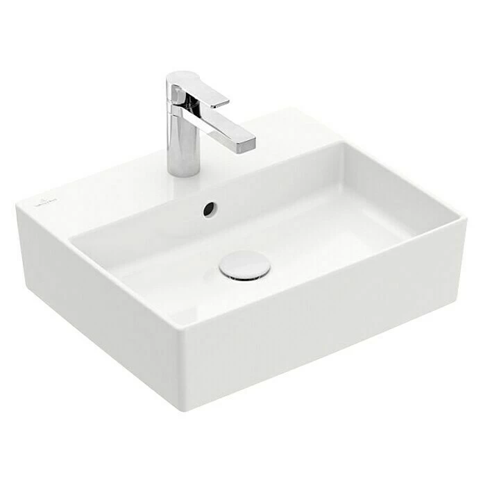 BAUHAUS Villeroy & Boch Memento 2.0 Aufsatzwaschbecken 50 X 42 Cm, Mit Schmutzabweisender Glasur, Hahnloch: Mitte, Mit Überlauf, Weiß 3 BAUHAUS Villeroy & Boch Memento 2.0 Aufsatzwaschbecken 50 X 42 Cm, Mit Schmutzabweisender Glasur, Hahnloch: Mitte, Mit Überlauf, Weiß
