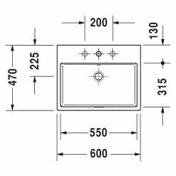 BAUHAUS Duravit Vero Air Aufsatzwaschbecken 60 X 47 Cm, Mit Schmutzabweisender Glasur, Hahnloch: Ohne, Ohne Überlauf, Weiß 5 BAUHAUS Duravit Vero Air Aufsatzwaschbecken 60 X 47 Cm, Mit Schmutzabweisender Glasur, Hahnloch: Ohne, Ohne Überlauf, Weiß -Bauhaus Geschäft 12 3487
