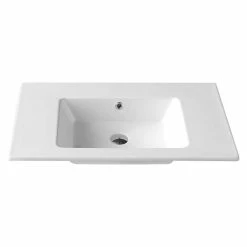 BAUHAUS Camargue Stella K Einbauwaschbecken 80 X 50 Cm, Keramik, Weiß
