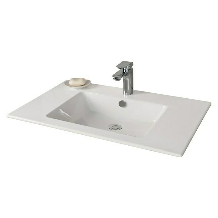 BAUHAUS Camargue Stella K Einbauwaschbecken 80 X 50 Cm, Keramik, Weiß 4 BAUHAUS Camargue Stella K Einbauwaschbecken 80 X 50 Cm, Keramik, Weiß – Bild 2