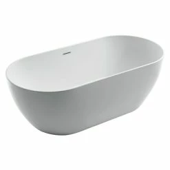 BAUHAUS Camargue Freistehende Badewanne Trento L X B: 150 X 75 Cm, 248 L, Sanitäracryl, Weiß