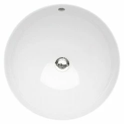 BAUHAUS Villeroy & Boch Loop+Friends Waschschale Durchmesser: 38 Cm, Ohne Spezialglasur, Hahnloch: Ohne, Mit Überlauf, Unterbaumontage, Weiß