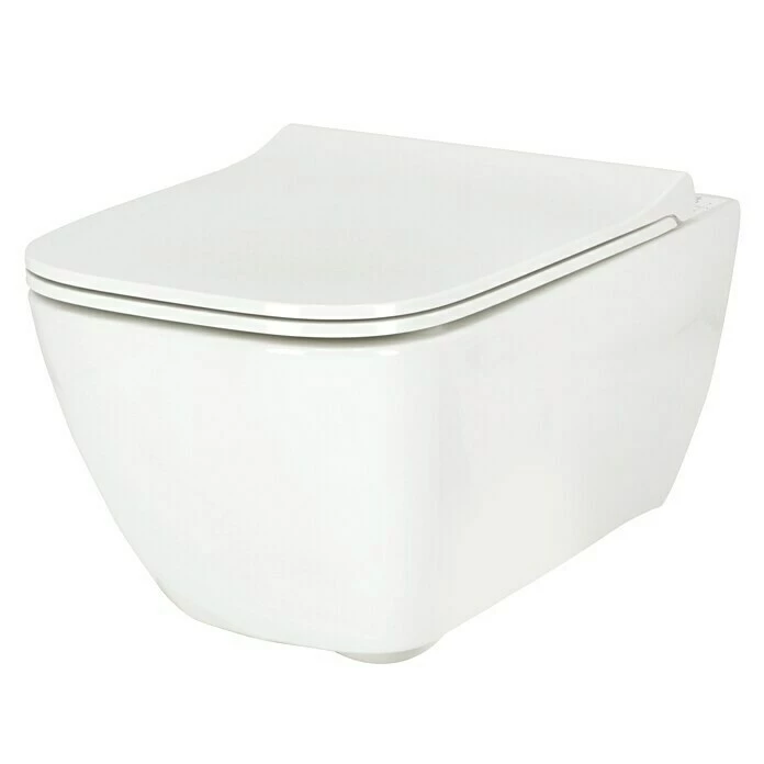 BAUHAUS Geberit Smyle Wand-WC-Set Square Spülrandlos, Ohne Spezialglasur, Spülform: Tief, WC Abgang: Waagerecht, Weiß 4 BAUHAUS Geberit Smyle Wand-WC-Set Square Spülrandlos, Ohne Spezialglasur, Spülform: Tief, WC Abgang: Waagerecht, Weiß – Bild 2